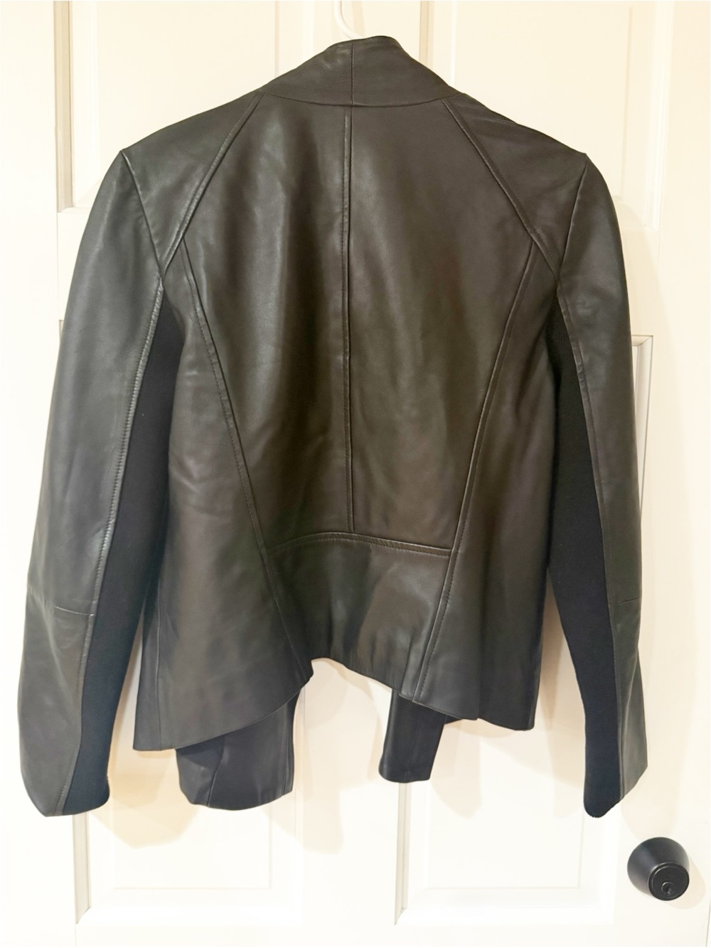 CHELSEA 28 Genuine Leather MOTO BIKER Jacket BLACK size M Nordstrom - Picture 9 of 11